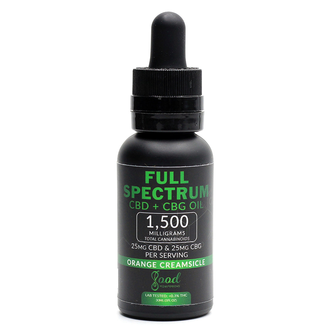 Good Hemptations Black Label CBD+CBG Full Spectrum Tincture