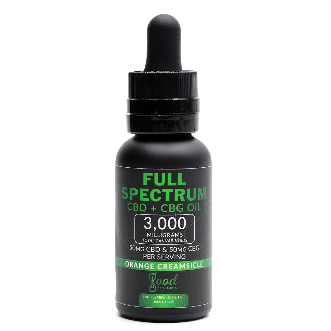 Good Hemptations Black Label CBD+CBG Full Spectrum Tincture