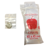 Apple logo plastic bags