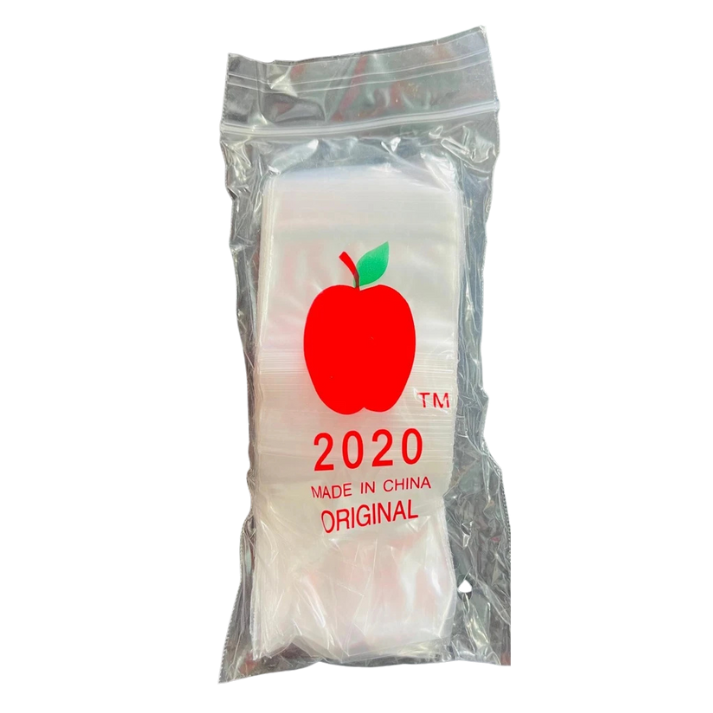 Apple logo plastic bags