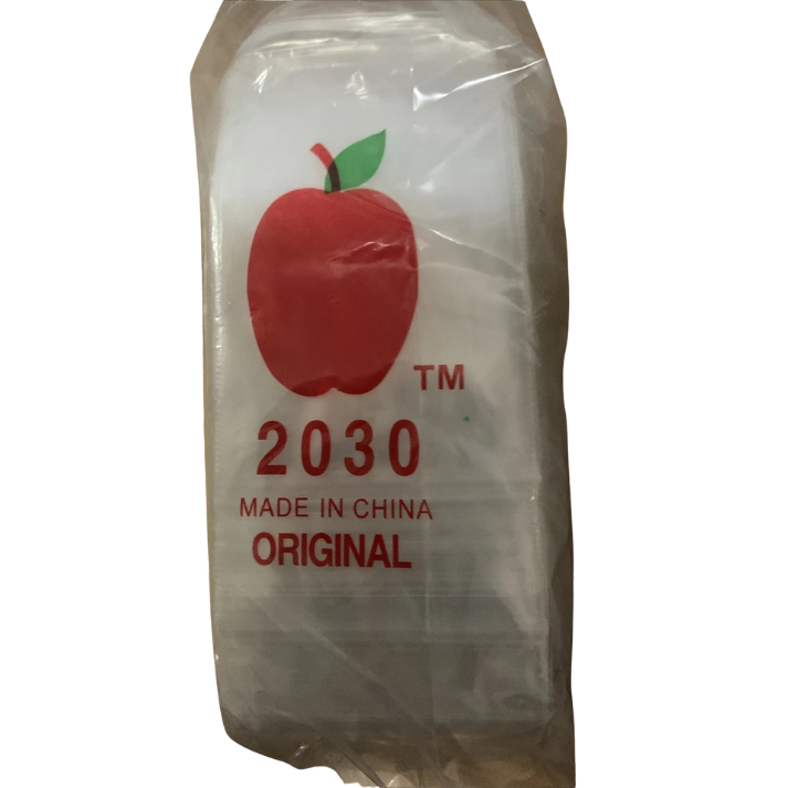 Apple logo plastic bags