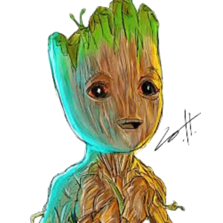 Baby Groot Canvas Painting by Antonio Rael Art