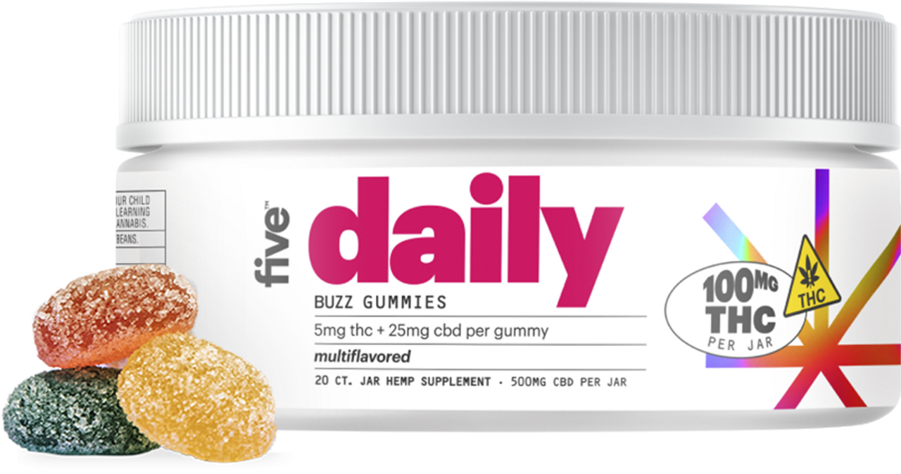 five™ Full Spectrum CBD+THC “Daily Buzz” Gummies