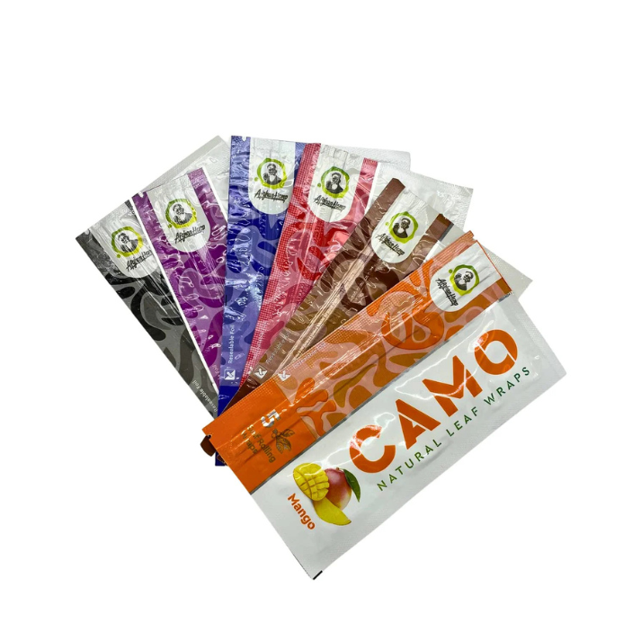 Camo Natural Leaf Wraps by Afghan Hemp