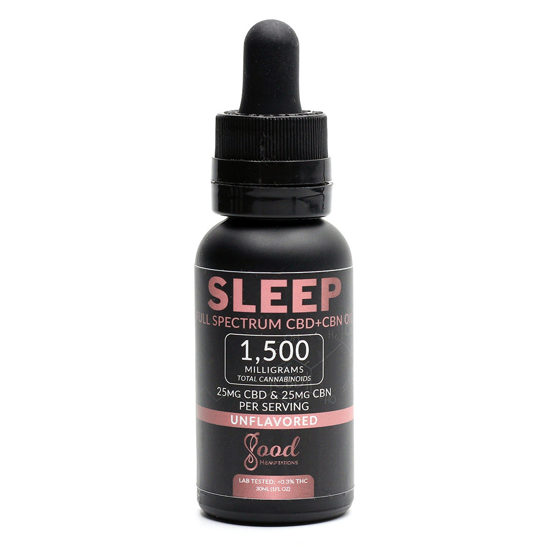 Good Hemptations Black Label Full Spectrum Sleep CBD+CBN Tincture