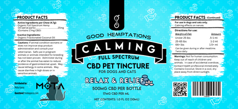 Good Hemptations Full-Spectrum Pet Tincture