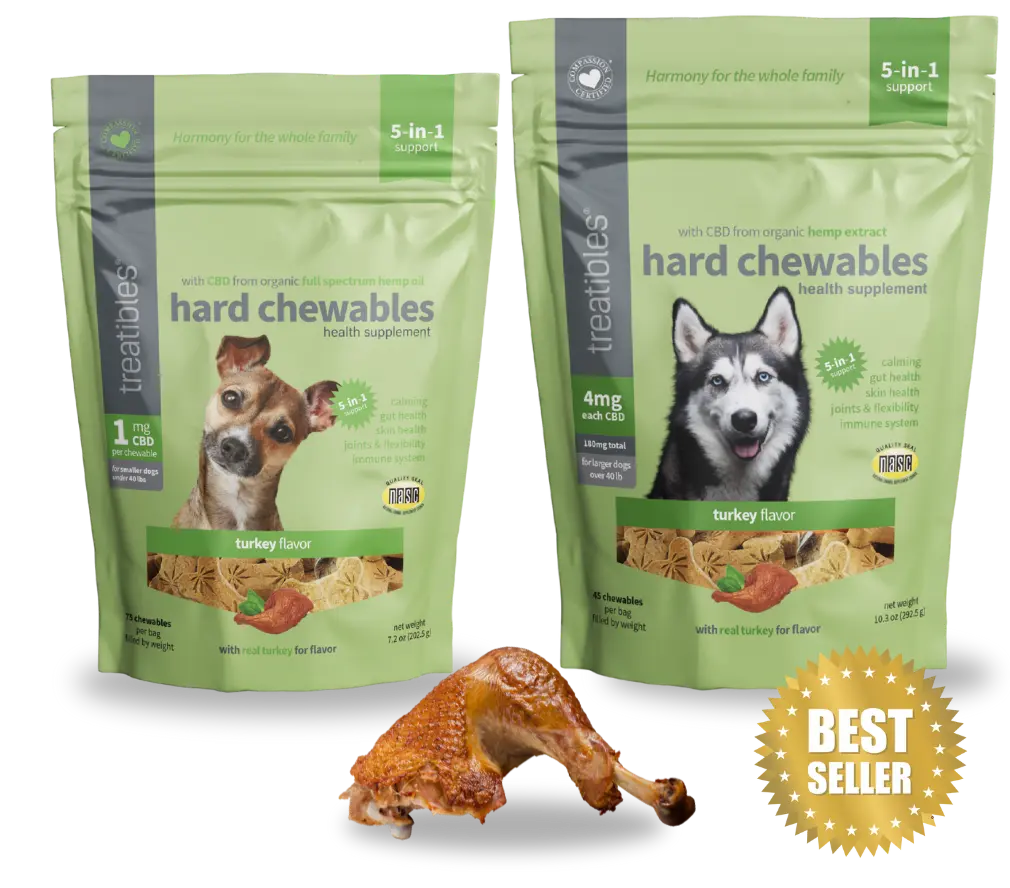 Treatibles Hard Chews Turkey Flavor