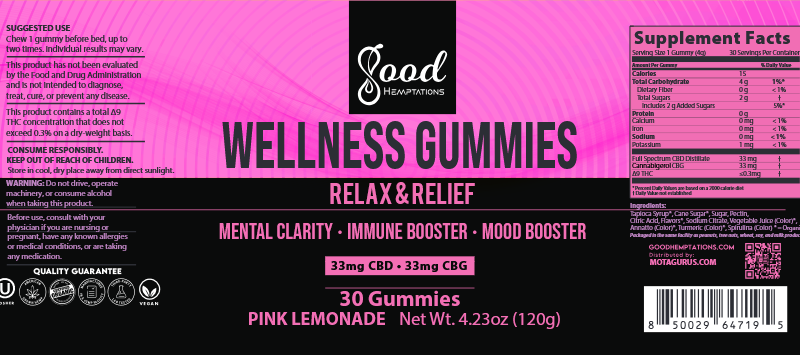 Good Hemptations Wellness Gummies  Nature's Secret